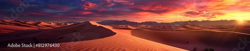 Sunset in the desert