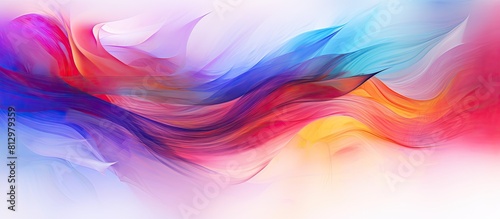 A vibrant and blurred abstract image with decorative colors and a lack of clear definition copy space image