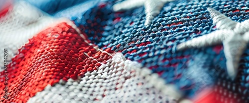 American Football Background With A Close-Up Of A Football Jersey