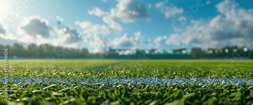 Sideline View Of A Football Field Background