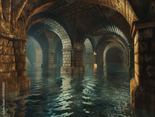 medieval castle underground sewer system