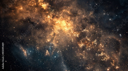 space background with swirling nebulae and stars
