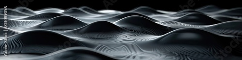 A black and white image of a wave with a lot of detail