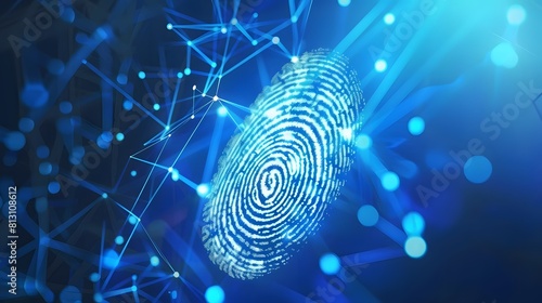 A digital fingerprint scanning for secure access