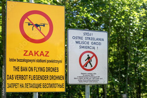 Zakaz latania dronami nad terenem wojskowym