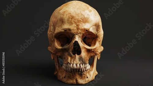A digital reconstruction of a human skull investigates forensic science and digital archaeology