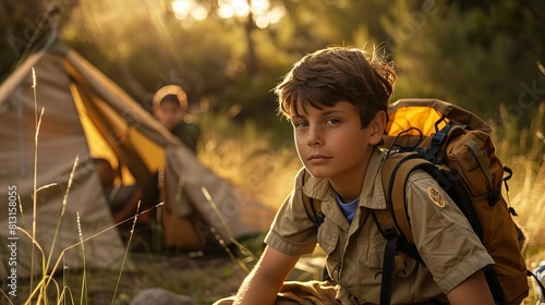boy scouts on adventurous camping trip learning essential outdoor skills