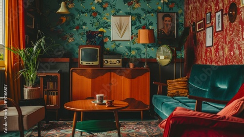 Step Back In Time And Explore The Nostalgia Of A Retro Interior, With Vintage Furnishings And Classic Decor