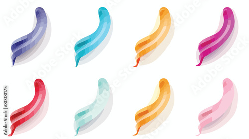 Set of colorful corner ribbons for sale catalog pag