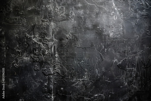 Old wall texture cement dark black gray background abstract grey color design are light with white gradient background - generative ai