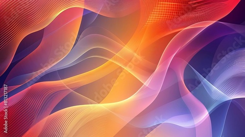dynamic abstract background with flowing lines and curves energetic movement and rhythm modern graphic design element