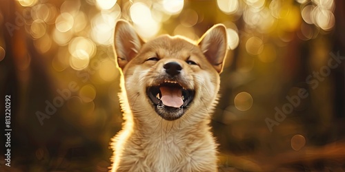happy shiba inu doge puppy