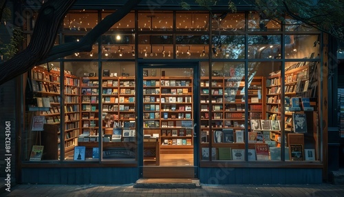 Imagine a bookstore window display featuring the latest releases from bestselling authors, enticing passersby to explore new literary worlds