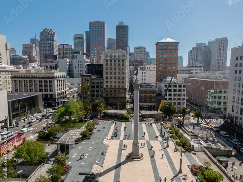 Union Square in Downtown, San Francisco, California, United States of America.