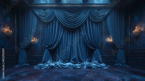 stage with curtain