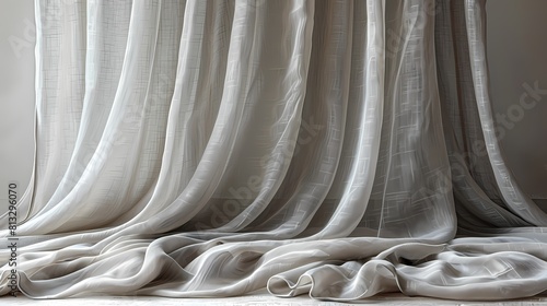white curtain with background