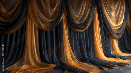 curtain with a spotlight
