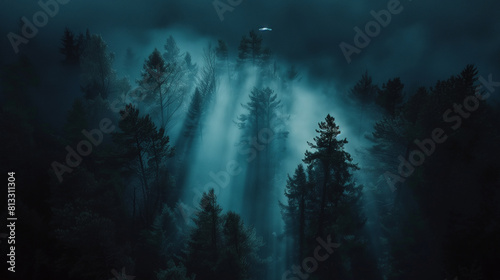 UFO in the forest