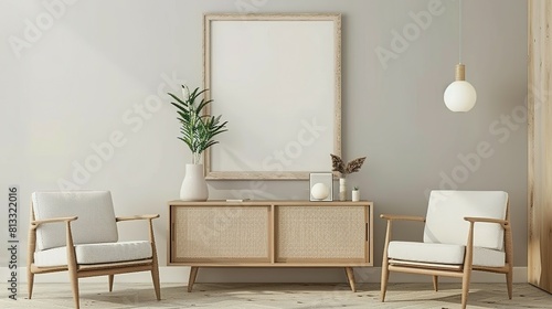 Fashionable Home Interior: Chair Selections and Mockup Frame Design