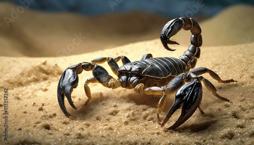 close shot of a scorpion