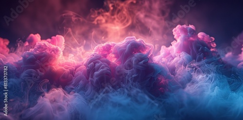 Abstract colorful smoke wallpaper background