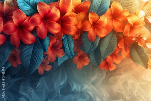 abstract background in colors and patterns for Kamehameha Day 