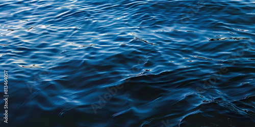 Close up View of Dark Blue Water Texture