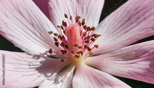 Close-Up pink flower with large pistils