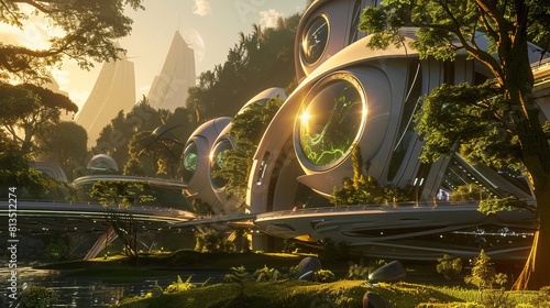 Harnessing nature's energy for a sustainable future, Futuristic , Cyberpunk