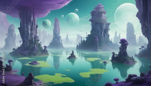 A surreal dreamscape with floating islands and sur upscaled 17