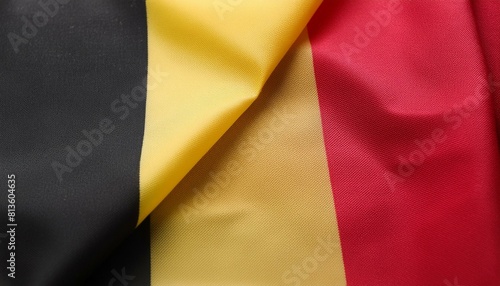 Fabric and Wavy Flag of Belgium