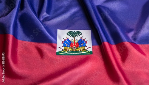 Fabric and Wavy Flag of Haiti