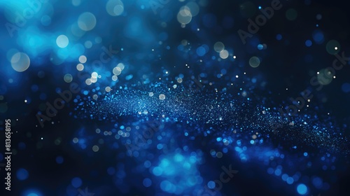Blue particles background