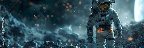Cutting Edge Space Suit Design: Engineers Designers Collaborate for Enhanced Mobility Protection in Space Photo Realistic Concept on Adobe Stock