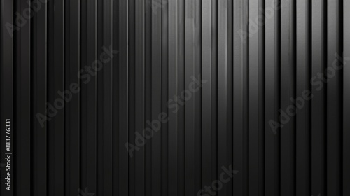 Black corrugated metal texture. Wall wooden vertical panels. Dark steel roof sheet. Wood siding for construction.