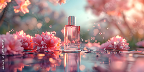 Perfume commercial in flower garden bespoke perfumery and beauty product sale