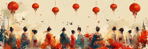 Create an illustration depicting the diversity within the Han Chinese population including regional dialects cuisine folklore and artistic traditions.