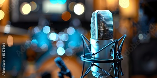 Examine how microphones enable live recording in digital studio equipment. Concept Digital Studio Equipment, Live Recording, Microphone Technology, Audio Engineering, Sound Capture