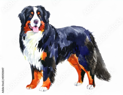 Berneński pies pasterski ilustracja