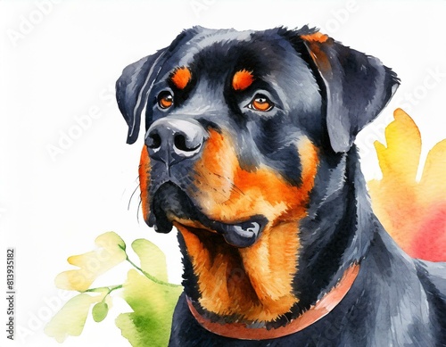 Rottweiler ilustracja