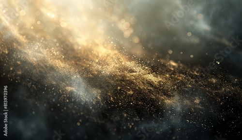 a gradient background with gold and grey colors, blurred, grainy
