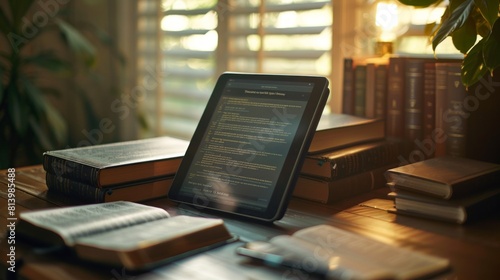 Modern and Traditional Bible Study Setup