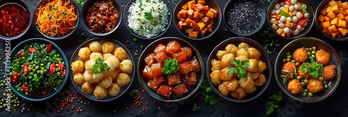 Visualize the global popularity of Chinese cuisine with Chinese restaurants street food stalls and culinary festivals celebrating the flavors and traditions of China in cities around the world.