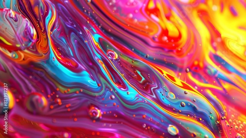Vibrant liquid and light abstraction