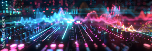 3D Digital Sound Spectrum: The Heartbeat of VJ Content Creation