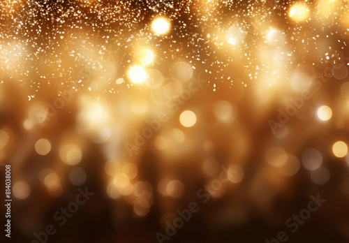 Glistening golden surface with light particles for trendy and glamorous mood, luxury events and upscale designs