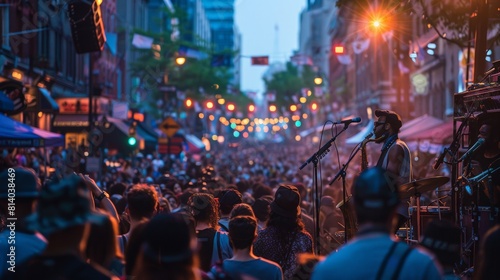 The Montreal International Jazz Festival in Canada known as the worlds largest jazz festival featuring hundreds of concerts across the city with a blend of famous international artists and emerging ta