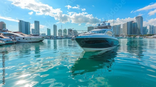 The Miami International Boat Show in Florida USA a premier event for boating enthusiasts featuring the latest in boats yachts and marine technology along with seminars fishing clinics and nautical gea