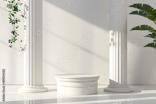 vvv ackground podium column 3d roman luxury greek white ancient display product classic. Podium platform background column pillar stage minimal stand beauty design greece render scene plant cosmetic