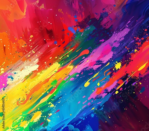 Colorful abstract painting